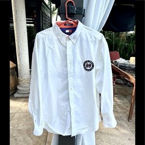 Vintage Tommy Hilfiger “Aquatic Sport Gear” Button Up Long Sleeve Shirt XL